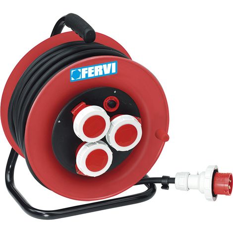Elektrische Verlangerungskabeltrommel 30 m 4x25 mm 380 V Fervi a010/30t