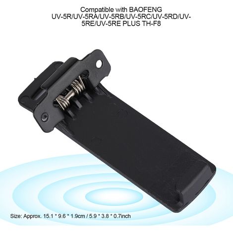 5 pièces Clip Ceinture UV 5R pour Radio BAOFENG UV 5R, UV 5RA, UV 5RB, UV 5RC, TYT TH f8, Talkie-Walkie Radioamateur (1/5)