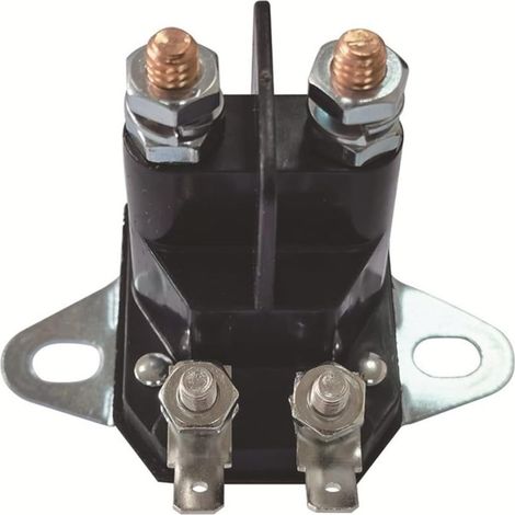 Interrupteur électromagnétique à solénoïde 12 V pour relais de tracteurs tondeuses, compatible avec les marques Ariens, Bolens, Murray, Snapper, Toro et Wheelhorse Outdoor Power Equipment (37001) (1/5)