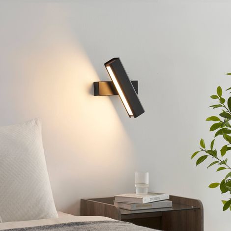 Schwarze drehbare und LED-Wandleuchte - Salvi