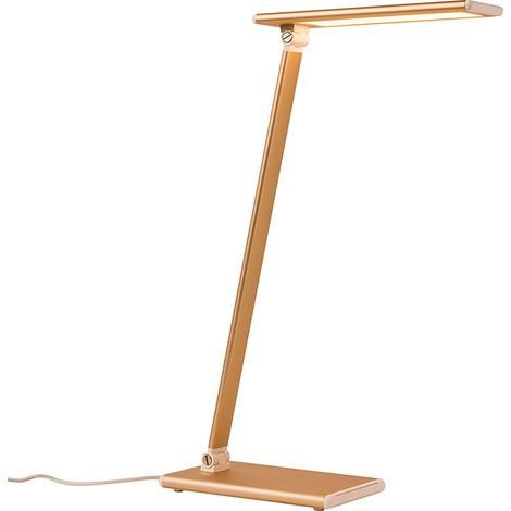 Lampe de Bureau LED 8W Réglable en température et intensité de couleur Or (1/5)