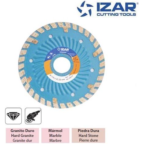 disque diamant turbo Izar pour granite et marbre de 230 mm