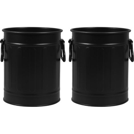 porte crayons de bureau en fer noir structure stable faciles