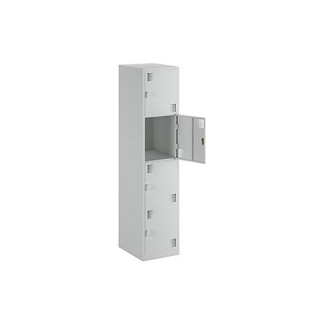 eurokraft basic Armadietto a 4 scomparti Alvina 1 colonna