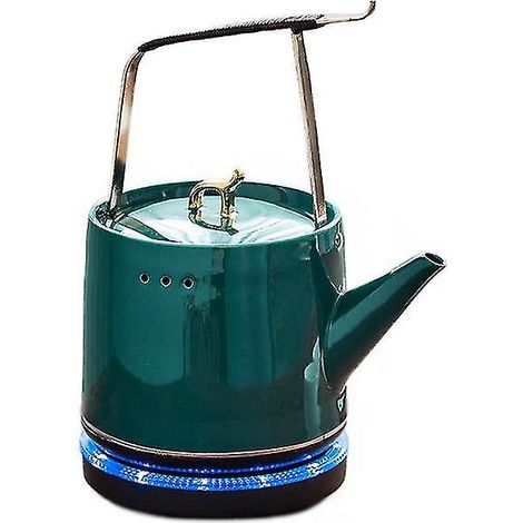 Home Use Electric Cooker Teapot Glazed Hot Water Kettle Vintage Porcelain Teapot (1/5)