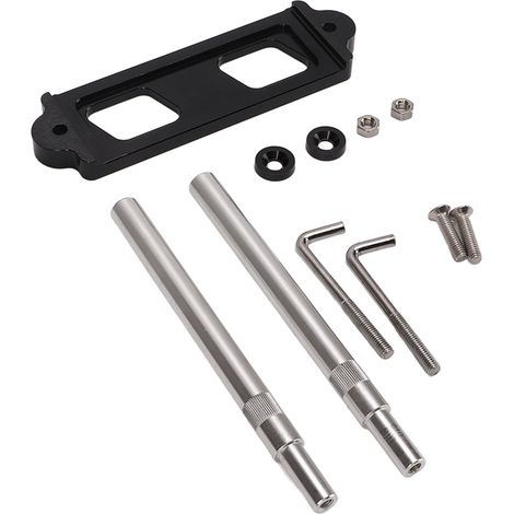 Kit de fixation de batterie de voiture en métal noir avec support de serrage pour Honda Civic CRX S2000 (1/5)