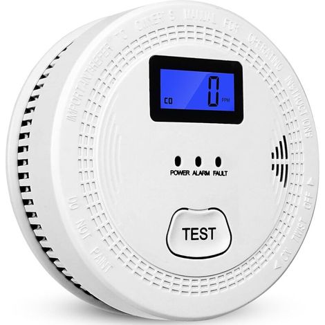 Détecteur Fumée - Détecteur Monoxyde De Carbone - Écran LCD - Alarme 85 Db - Pour Maison Cuisine Chambre - 1 Pièce (1/5)