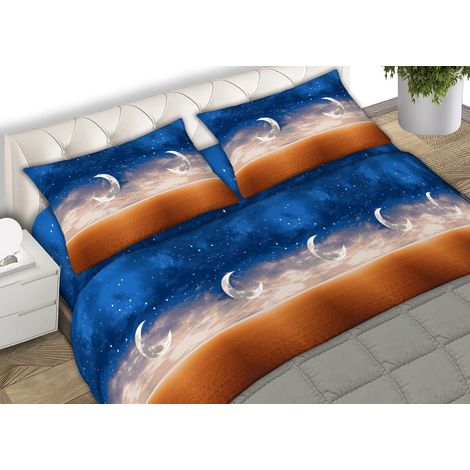Completo Lenzuola 100% Cotone Made Italy Fantasia Tramonto C.N., misuraMatrimonialecoloreTramonto (1/4)