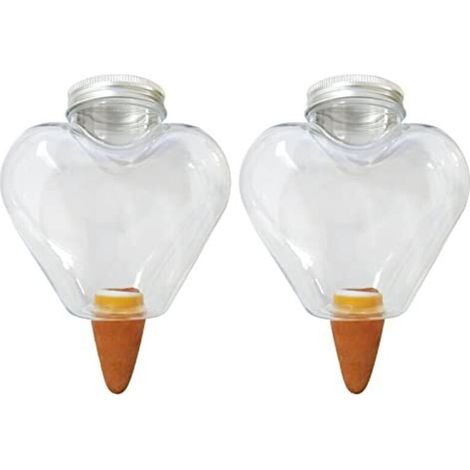 6 pièces arrosage automatique plantes intérieur, boule argile céramique + plastique, distributeur eau lent pour pots moyens et grands, balcon bureau jardin