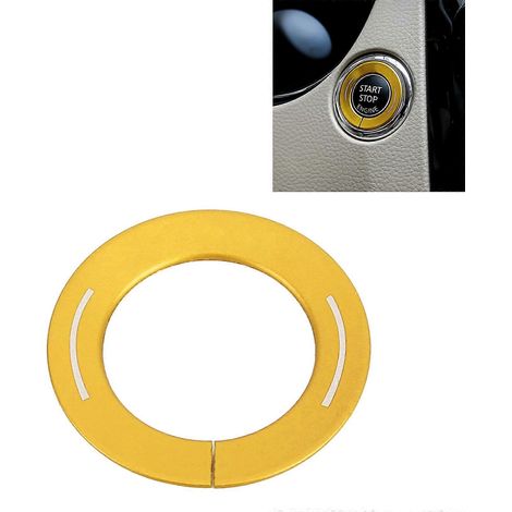 Embellecedor metálico adhesivo para el botón de arranque del motor del coche Nissan X-TRAIL (1/4)