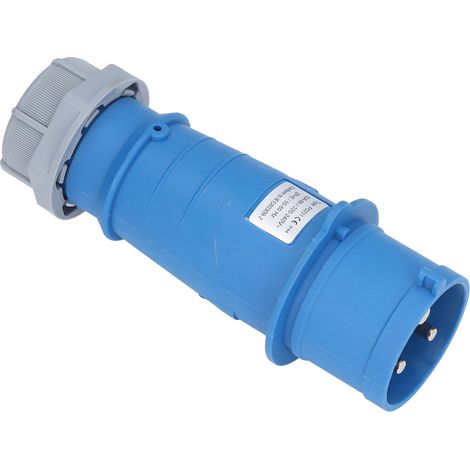 Prise industrielle étanche IP44, connecteur aéronautique en laiton à contacts 2P+T 32A AC 220‑240V