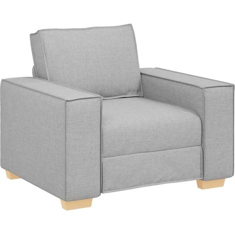 4104968 Sofa Chair Cloud Grey 100x78x84 cm Fabric vidaXL (1/4)