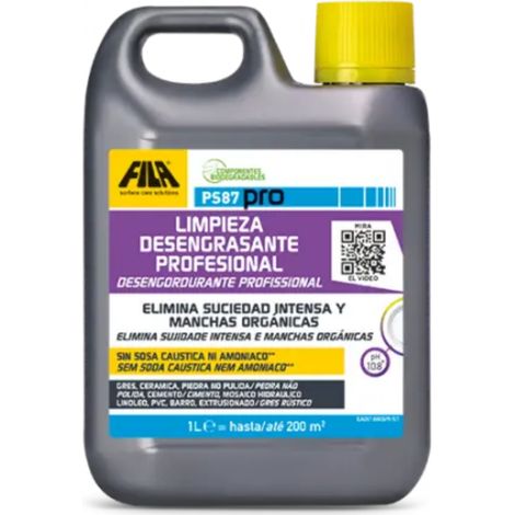 PS87 PRO - Limpieza Desengrasante Profesional / Palet 36 Cajas 12 un 1 L / Detergente