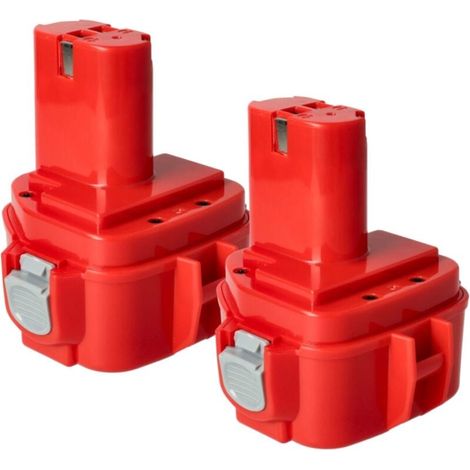 2x Batterie remplacement pour Makita 1220, 1222, 1233, 1234, 1235, 1235F, 1250, 192536-4, 192597-4 pour outil électrique (1500mAh NiMH 12V) (1/3)