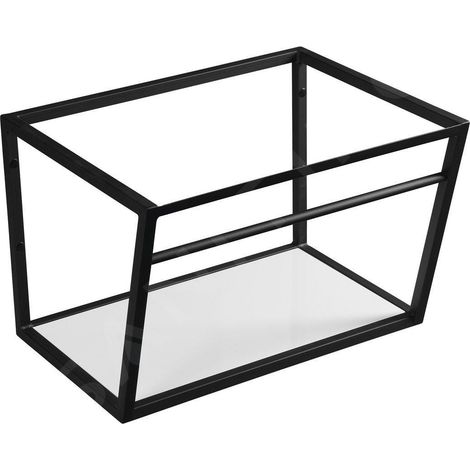 Sapho Ska - Support pour lavabo avec étagère, 600 mm, noir mat SKA101 (1/5)