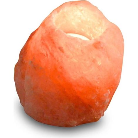 Salt Crystal Candle Holder, Orange, 600g-900g, Random Selection (1/5)