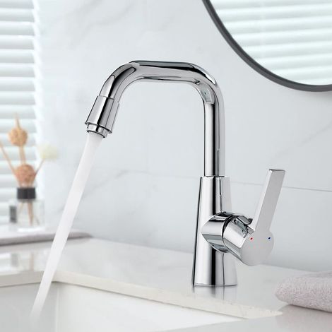 Badarmatur Wasserhahn Bad Einhebelmischer Waschtischarmatur (1/5)
