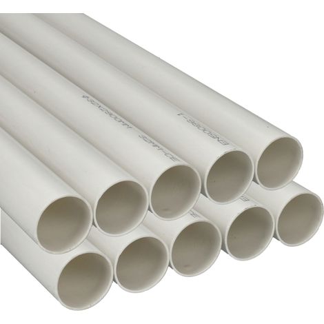 Jandei - Pack 10 uds. Tubo para cables Blanco 2m Diámetro 32 mm