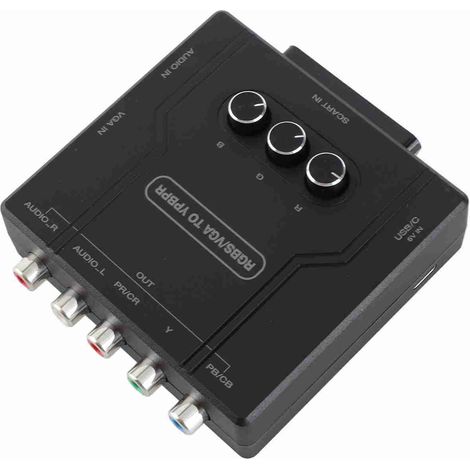 Convertisseur RGBS VGA SCART vers composantes YPBPR pour SFC, N64, Wii, MD et Saturn (1/5)