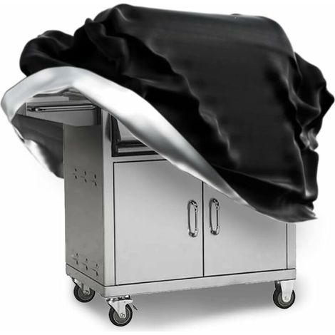 Barbecue and plancha cover Barbecue cover, Resistant cover for gas barbecue Dustproof and anti-UV, Tear-proof barbecue cover with storage bag 145 x 61 x 117 cm (Ox (1/5)