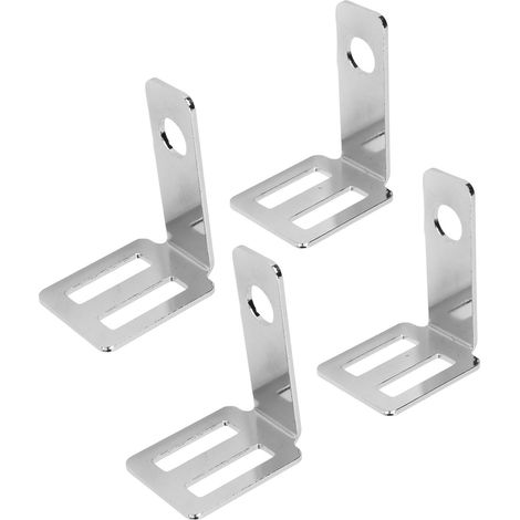 Lot de 2 supports universels pour clignotants arrière de moto, en alliage d'aluminium argenté, pour modification. (1/5)