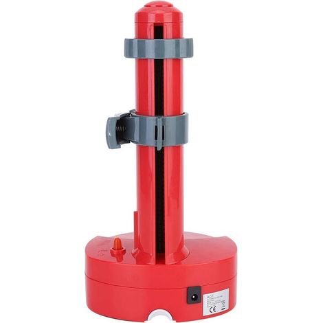 Pelador eléctrico giratorio automático para patatas, frutas y verduras de acero inoxidable - Rojo (1/5)