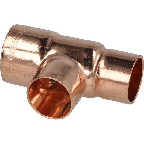 Raccord à braser cuivre té réduit 28 x 22 x 22 mm