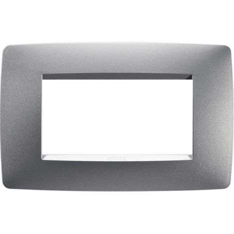 PLAQUE ONE 4P TITANE GEWISS GW16104VT (1/2)