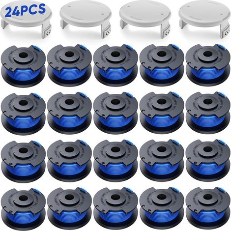 Le set R20+4 Bleu convient aux bobines Ryobi AC14RL3A/capuchons de bobine AC14HCA, bobines séchées à l'herbe. (1/5)