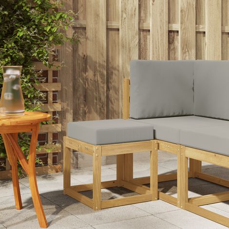 Maison Exclusive - Outdoor Hocker Bank Weiß 43 x 43 x 45 cm Massi (1/4)