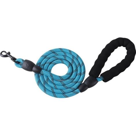Dog Leash, Soft Padded Handle, Dog Safety Leash with Reflective Threads, Durable Nylon for All Sizes, 1.5 m x 8 mm, YMYNY