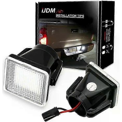 S'applique à 2 lampes extérieures LED d'éclairage de plaque d'immatriculation de voiture 12 V pour Toyota Tacoma 2016-2019 et Toyota Tundra 2014-2019 Accessoires automobiles 12 V ( ) (1/5)