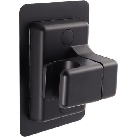 support douche réglable rotatif à 360 °,support douche sans percage,à main support pommeau de douche réglable étanche super puissant support de douche réglable ventouse de salle de bain(noir)-Muntra (1/4)