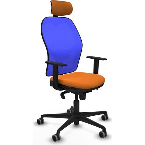 Sedia Ufficio con Poggiatesta Piqueras y Crespo 1D036G2 Arancio (1/5)