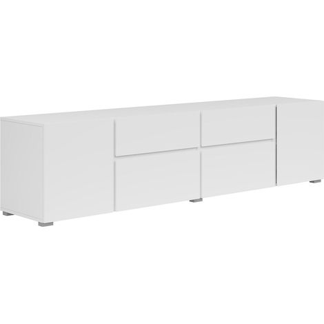 Mueble TV Maxis Blanco 4 puertas 2 cajones 195 cm (1/4)