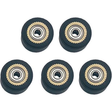 Lot de 5 rouleaux de pincement pour traceur de découpe vinyle Roland Mimaki Graphtec (4 x 10 x 14 mm) (1/5)