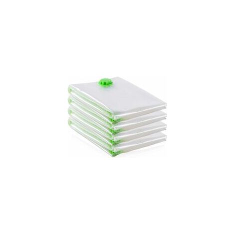 Sacchetti Sottovuoto Extra Large, Confezione da 4 Giganti [120x100cm] per Abiti, Piumoni/Lenzuola (4 pezzi (XL)) (1/4)