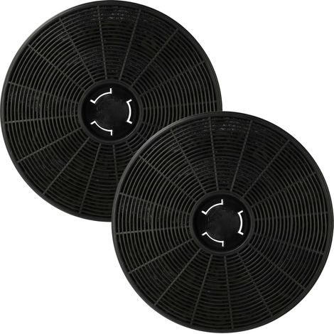 vhbw 2x Activated Carbon Filter compatible with Klarstein Limelight 10034975, 10034976, 10034977, 10034978, 10041132 Extractor Hood - 16 cm (1/4)