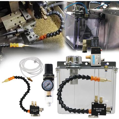 Schmierstoffsprühsystem, 3 l, 24 V, Flüssigkeitsnebel-Sprühgerät, Kühlluftschlauch, CNC-Dreh- und Fräsmaschine, vollständig abgedichtetes Werkzeugmaschinen-Sprühgerät, Kühlwasser, Diesel