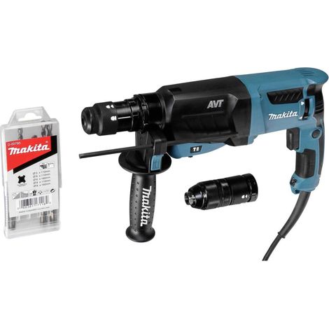 Makita HR2631FT13 Martillo perforador 800 W SDS-plus azul negro (1/5)