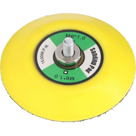 Ponceuse-polisseuse pneumatique avec plateau de ponçage et de polissage auto-agrippant, filetage M6x1, 15 000 tr/min. (1/5)