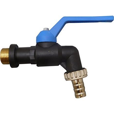 S & M 174.049 - Griffin 1/2 gelo sfera "manico blu polipropilene nero (1/4)