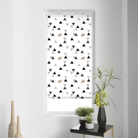 Store Enrouleur Tamisant "NY Cuivre" 60x180cm Blanc (1/3)