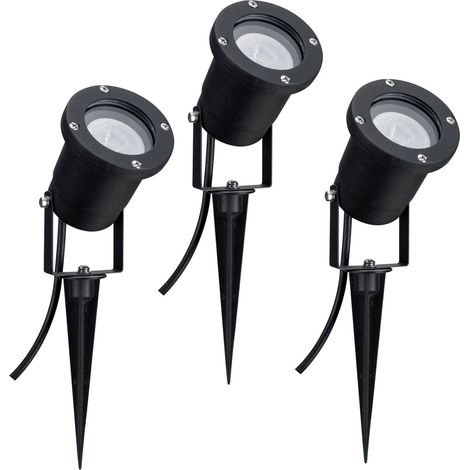 Paulmann 98897 LED-Gartenstrahler 3er Set LED GU10 10.5 W Schwarz (1/5)