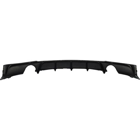 Difusor trasero, plástico ABS resistente, ajuste perfecto, negro. (1/2)