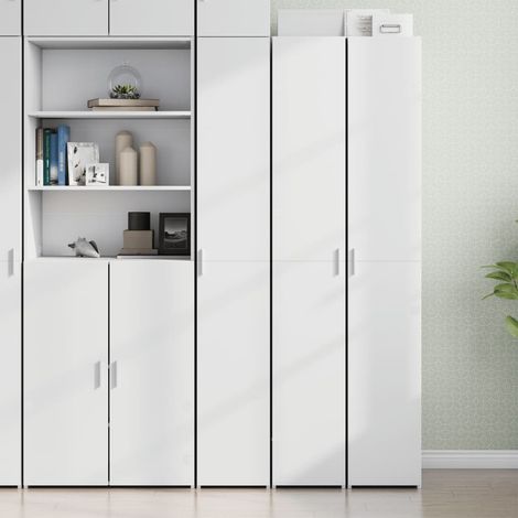 Highboard Weiß 30x42,5x185 cm Holzwerkstoff
