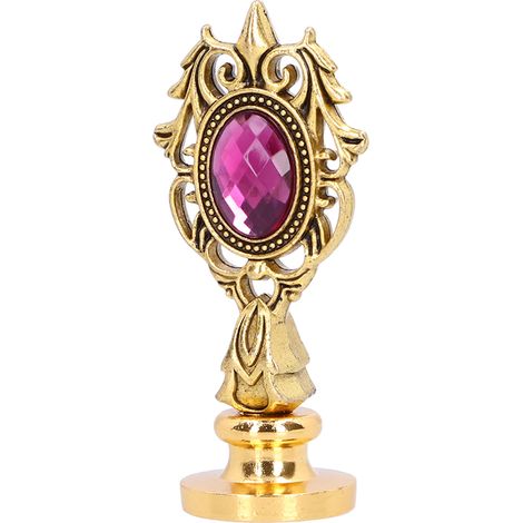 Boîte Cadeau Vintage à Poignée Détachable avec Sceau de Cire - Emballage Décoratif Orné de Motifs, Couleurs Antiques, Strass - Idée DIY Créative (1/5)