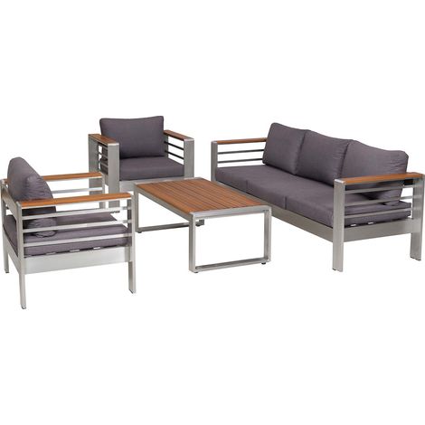 Lounge Set Nestos 2 Sessel 3er Bank Tisch
