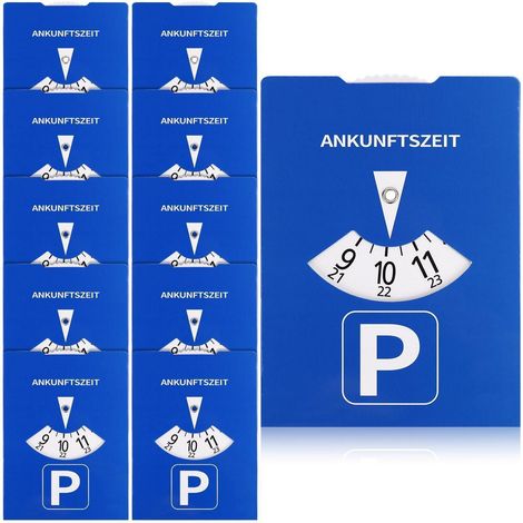 Parkscheiben 10 Stück, Pappe, 11x15cm, für Auto, LKW, Wohnmobil (1/5)