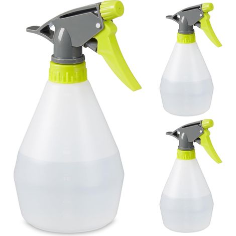 Vaporisateur 500ml, Lot de 3, Plantes, Spray, Jardinage, Brumisateur, Gradué, Arrosage, blanc (1/4)